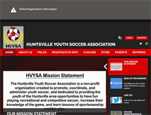 Tablet Screenshot of huntsvillesoccer.org
